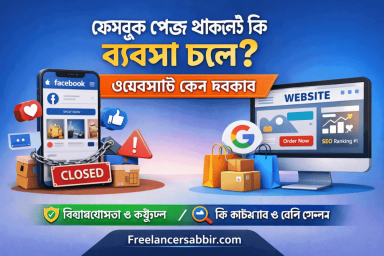 ফেসবুক পেজ থাকলেই কি ব্যবসা চলে? ওয়েবসাইট কেন দরকার
